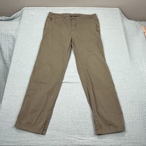 Lacoste Pants Mens 36x32 Khaki Straight Cotton‎ Chino Trousers
